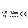 Wciągnik łańcuchowy - dźwigniowy 0.75t