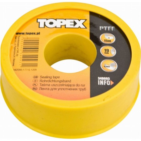 Taśma uszczelniacz teflonowy 19mmx15mx0,2