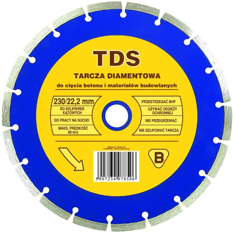 Tarcza diamentowa segmentowa tds 125mm