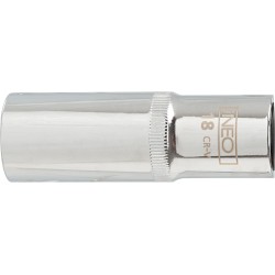 Nasadka długa 6-kątna chromowana 1/2'' 22mm