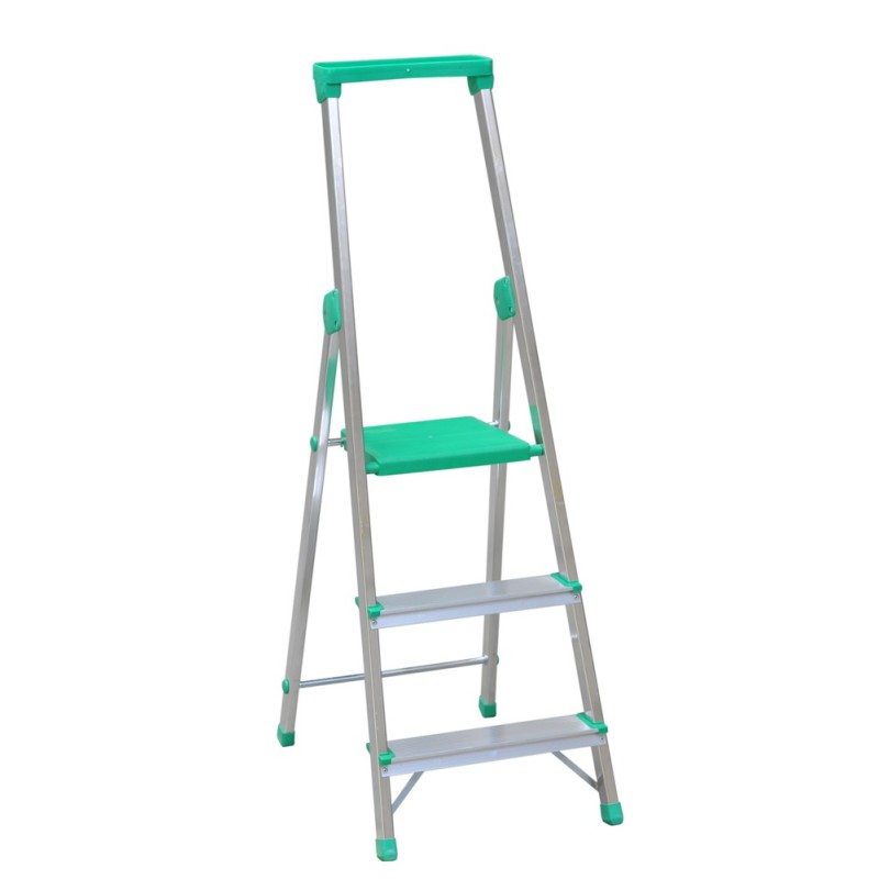 Drabina aluminiowa wolnostojąca 132cm 2 stopnie + podest