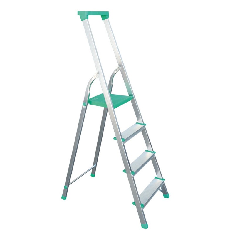 Drabina aluminiowa wolnostojąca 156cm 3 stopnie + podest