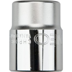 Nasadka krótka 6-kątna chromowana 1/2'' 17mm
