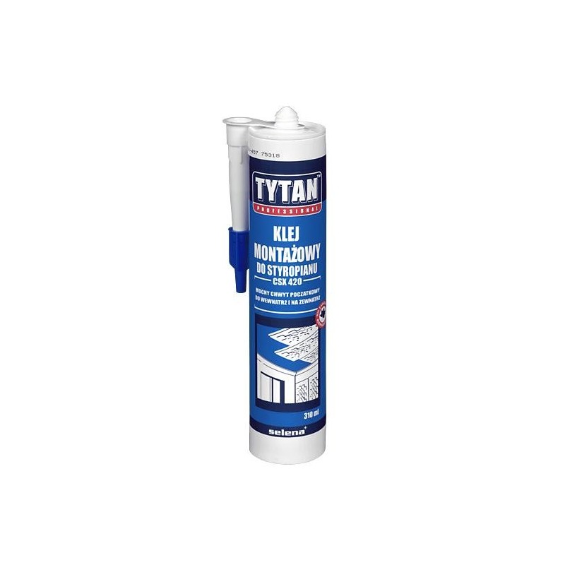 Klej montażowy 290ml tytan styrofix
