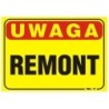 Tablica 35x25cm uwaga! Remont