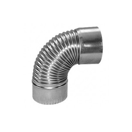 Kolano karbowane ocynkowane 120mm