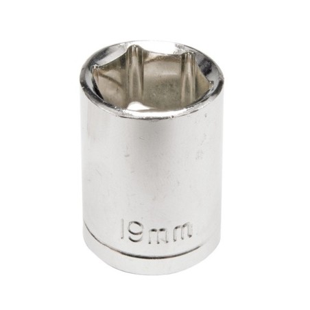 Nasadka krótka 6-kątna chromowana 1/2'' 18mm