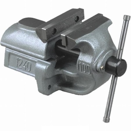 Imadło ślusarskie stałe bison z prowadzeniem pryzmowym 100mm