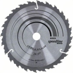 Piła tarczowa h speedline 190x2,4x20/16z24
