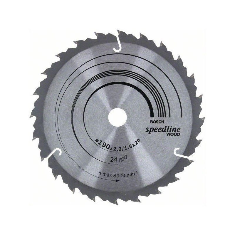 Piła tarczowa h speedline 190x2,4x20/16z24