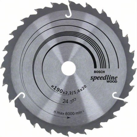 Piła tarczowa h speedline 190x2,4x20/16z24