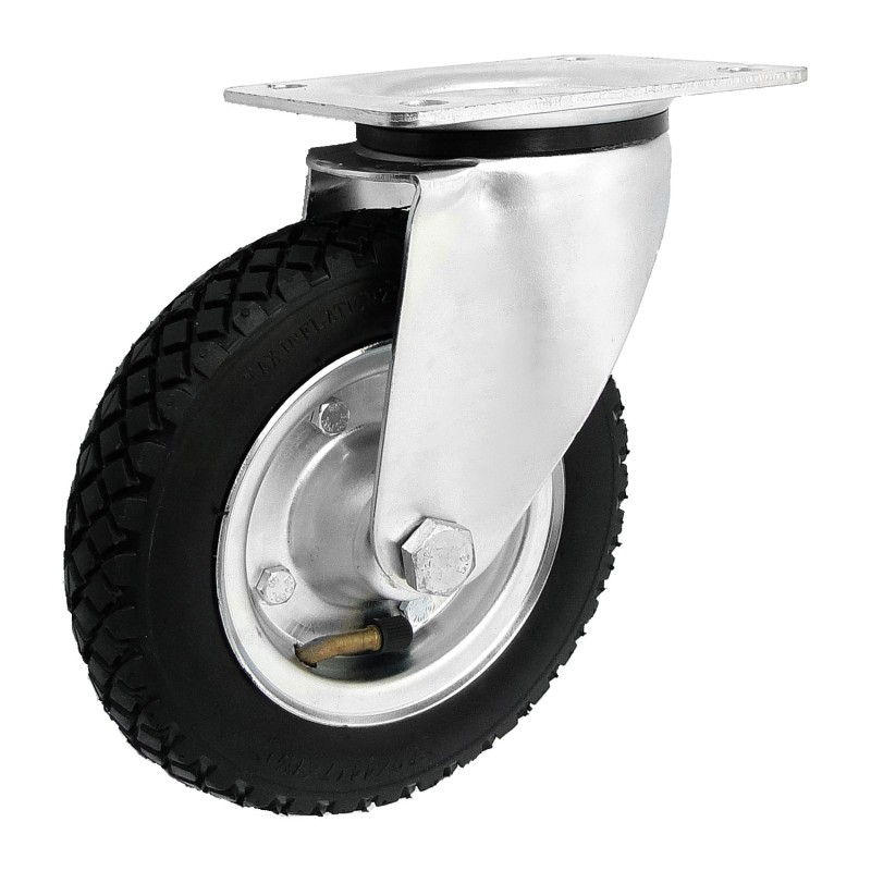 Koło pneumatyczne metal-guma 175mm obudowa skrętna 1752m