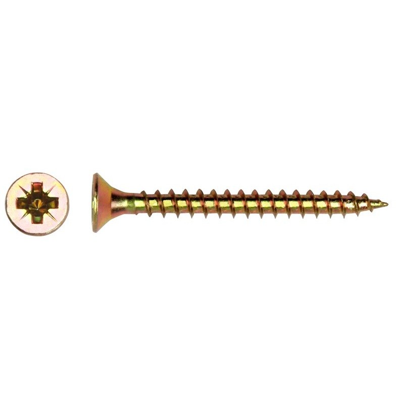 Wkręt do drewna ocynk żółty 3.5x35mm