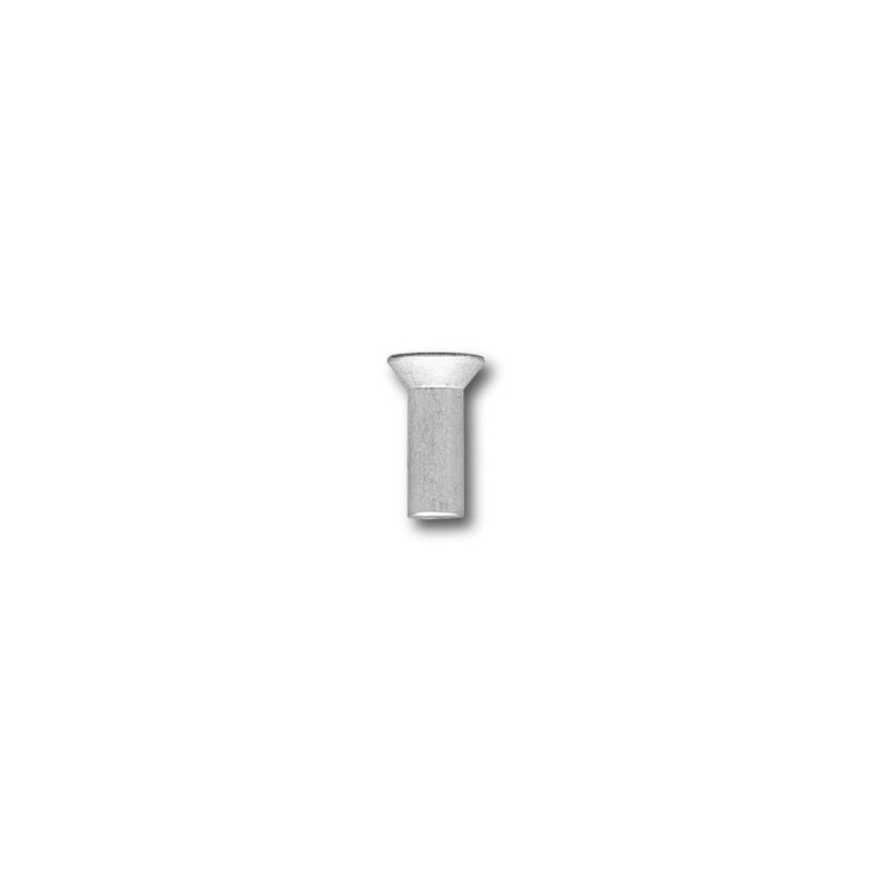 Nit aluminiowy pełny z łbem stożkowym płaskim 4.0x25 mm