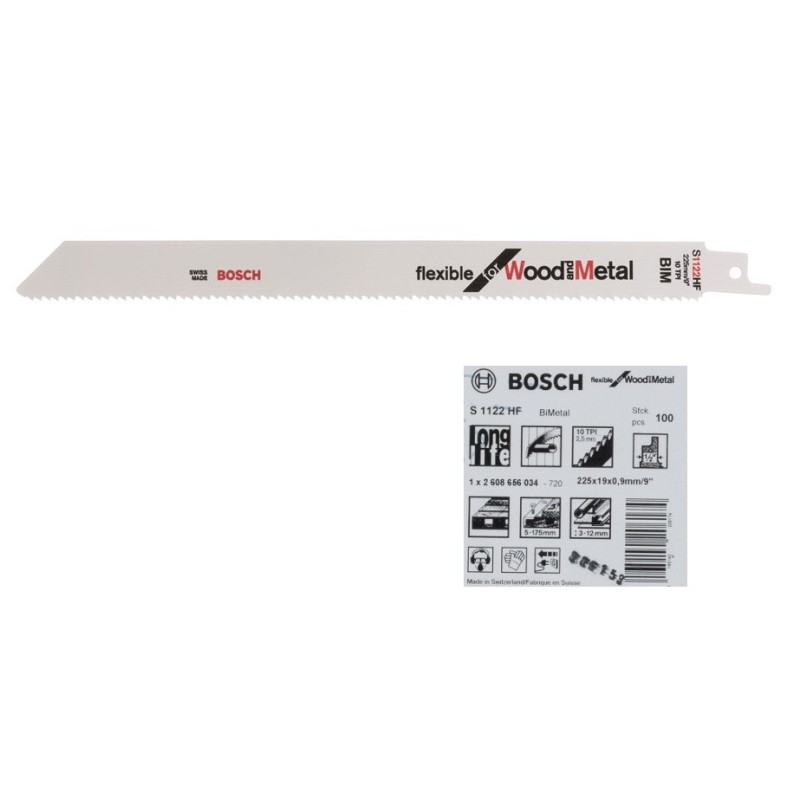 Brzeszczot do piły szablastej s1122hf 100szt