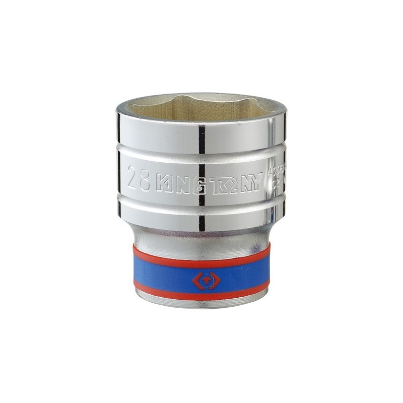 Nasadka krótka 6-kątna chromowana 1/2'' 8mm