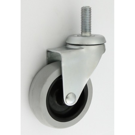 Koło meblowe tworzywo+guma 60mm obudowa z trzpieniem m64t