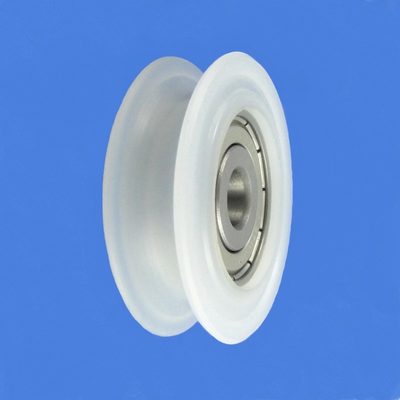 Rolka z tworzywa 52mm łożyskowana, na linkę c52/8ł