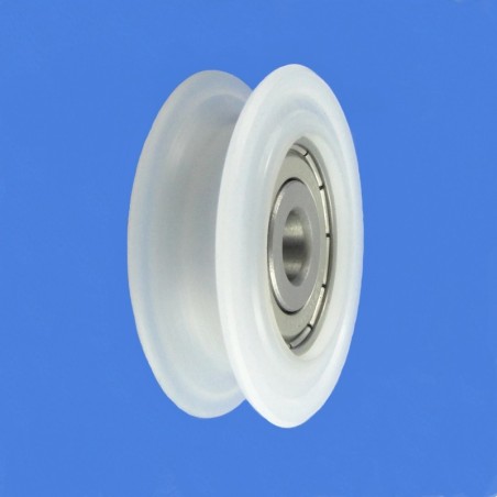 Rolka z tworzywa 52mm łożyskowana, na linkę c52/8ł