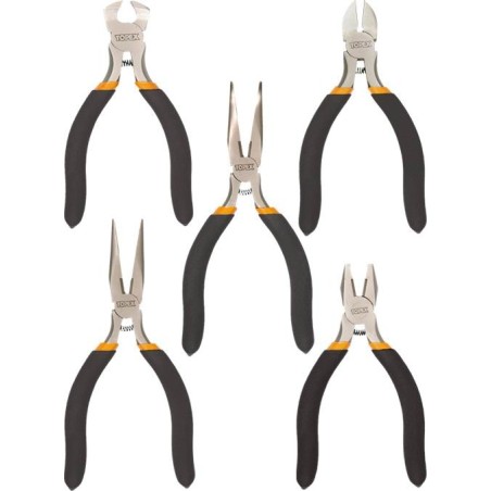 Szczypce precyzyjne komplet 5 sztuk 125mm