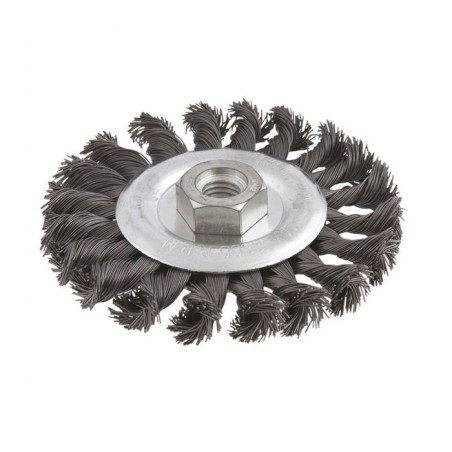 Szczotka tarczowa m-14 splatana drut stalowy 115mm