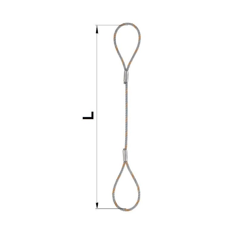 Zawiesie linowe typu f 10mm 2mb