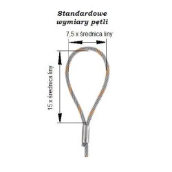 Zawiesie linowe typu f 10mm 2mb