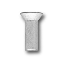 Nit aluminiowy pełny z łbem stożkowym płaskim 4.0x25 mm