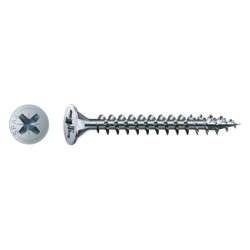 Wkręt do drewna ocynk biały 4.0x35mm wirox mini (200)