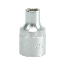 Nasadka krótka 12-kątna chromowana 1/2'' 10mm