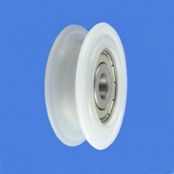 Rolka z tworzywa 52mm łożyskowana, na linkę c52/8ł