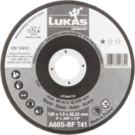 Tarcza płaska t1a 125x1.0x22 a60s-bf premiumflex