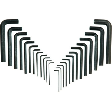 Klucze imbusowe metryczno-calowe komplet 25 sztuk 1 - 10mm