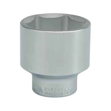 Nasadka krótka chromowana 6-kątna 3/4'' 55mm