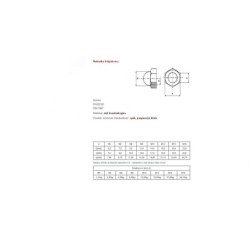 Nakrętka kołpakowa ocynkowana din 1587 m-4