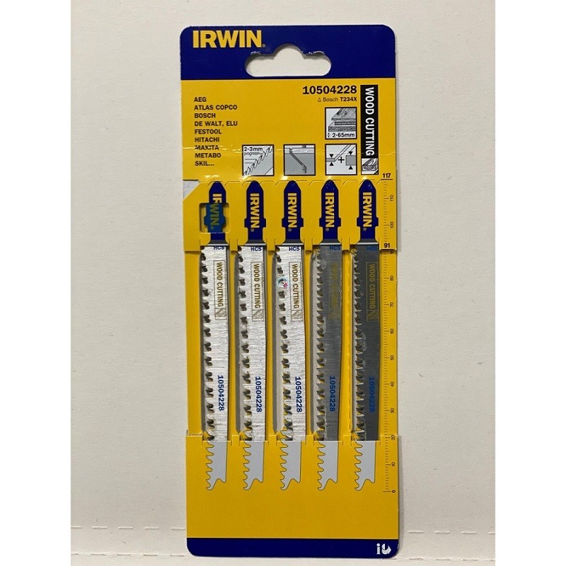 Brzeszczot do drewna do wyrzynarki komplet 5sztuk typ t234x