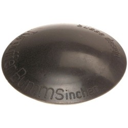 Odbojnik drzwiowy plastikowy fi 50mm , h 12mm brązowy