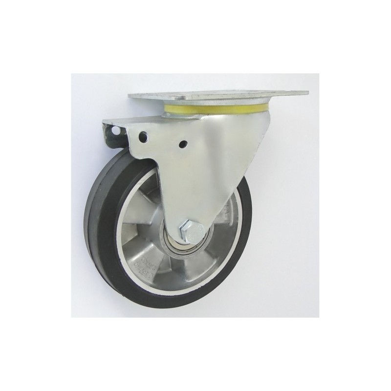 Koło aluminium-guma 160mm obudowa skrętna wzmocniona a42gw