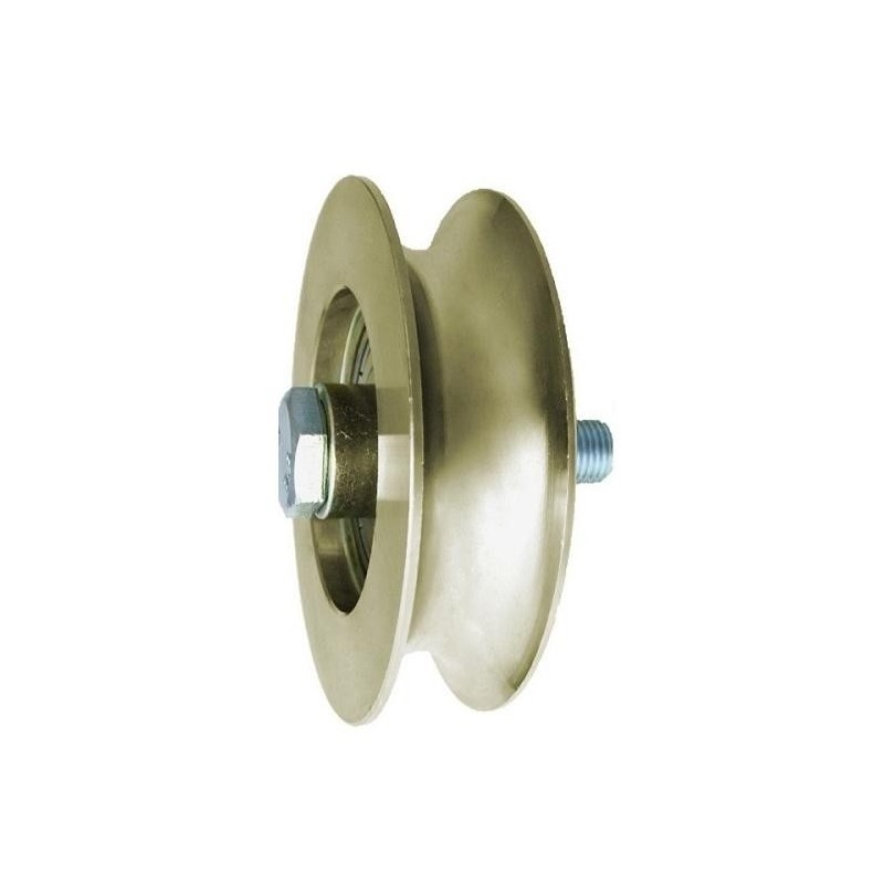 Rolka metalowa 89mm łożyskowana, na rurę 1/2'' rjr-89-26