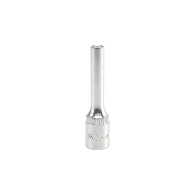 Nasadka długa 6-kątna chromowana 1/4'' 7mm