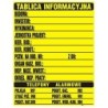 Tablica informacyjna budowlana  700x900mm