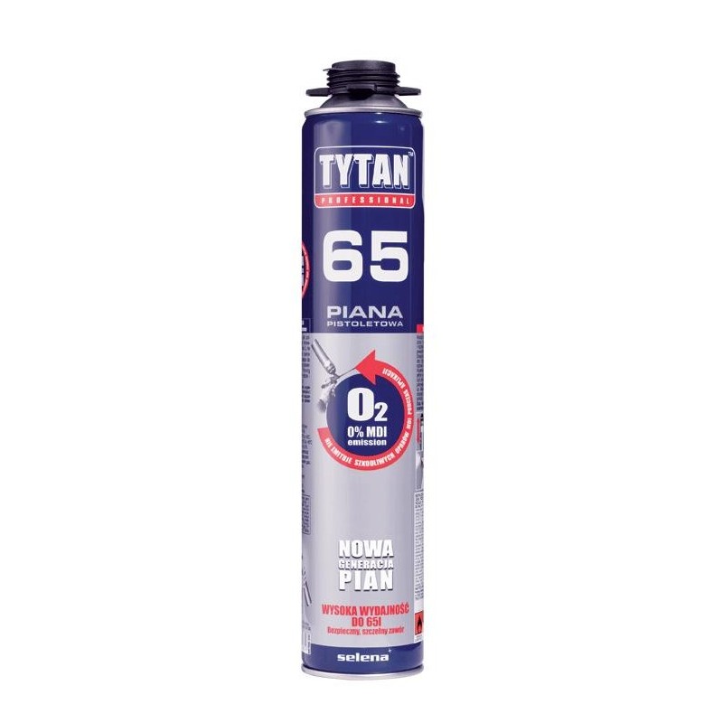 Pianka pistoletowa tytan 65 750ml 02 niskoprężna