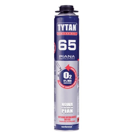 Pianka pistoletowa tytan 65 750ml 02 niskoprężna