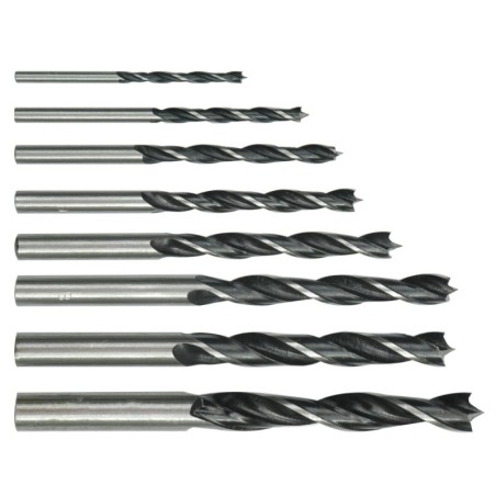 Wiertła do drewna 3-10mm 8 sztuk