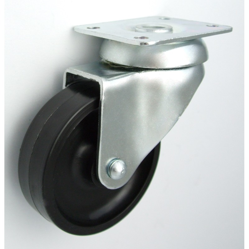 Koło meblowe z tworzywa 60mm obudowa skrętna m62b