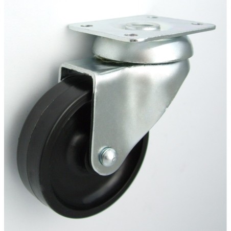 Koło meblowe z tworzywa 60mm obudowa skrętna m62b