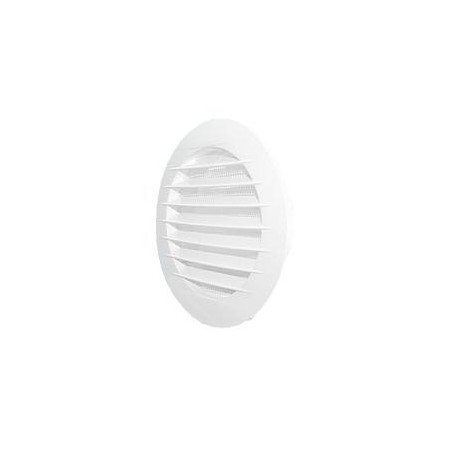 Kratka okrągła z siatką 100mm biała