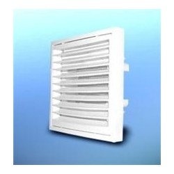 Kratka z siatką kr 100/125mm biała