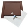 Drzwiczki kominowe z zawiasem białe 140x140mm małe