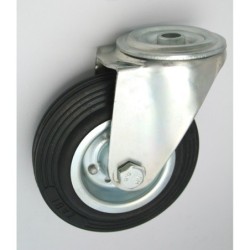 Koło metal-guma 125mm obudowa z otworem mniejsza obudowa 27m